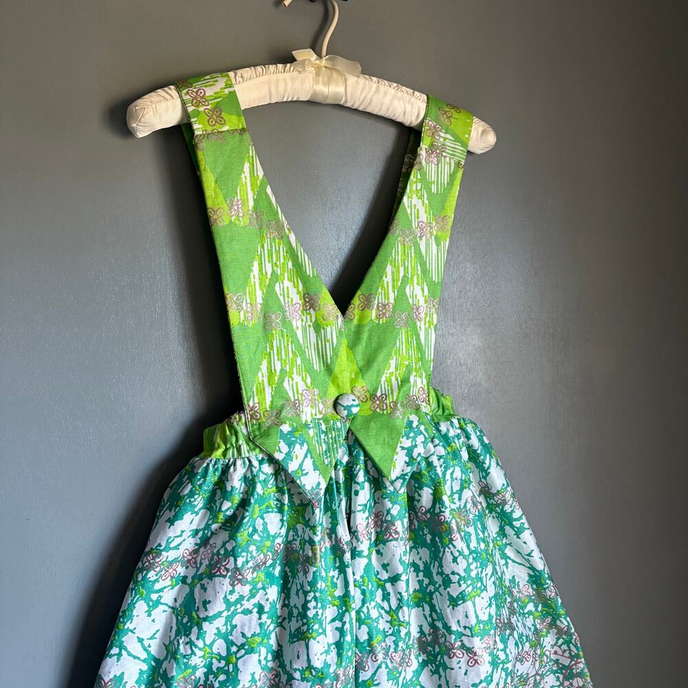 Women's Small/Medium DIRNDL Green Floral Petticoat Custom Skirt Costume Unique - Picture 3 of 10